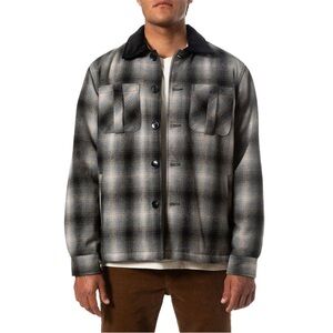 Katin Black and Gray Jacket with Ombré Plaid